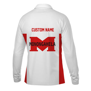 Railspirit Custom Name Monongahela Railroad Long Sleeve Polo Shirt Yes I Need All Those Train Printed Shirt