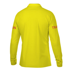 Railspirit Custom Name Strasburg Railroad Long Sleeve Polo Shirt Railroad Crossing Sign Printed Shirt