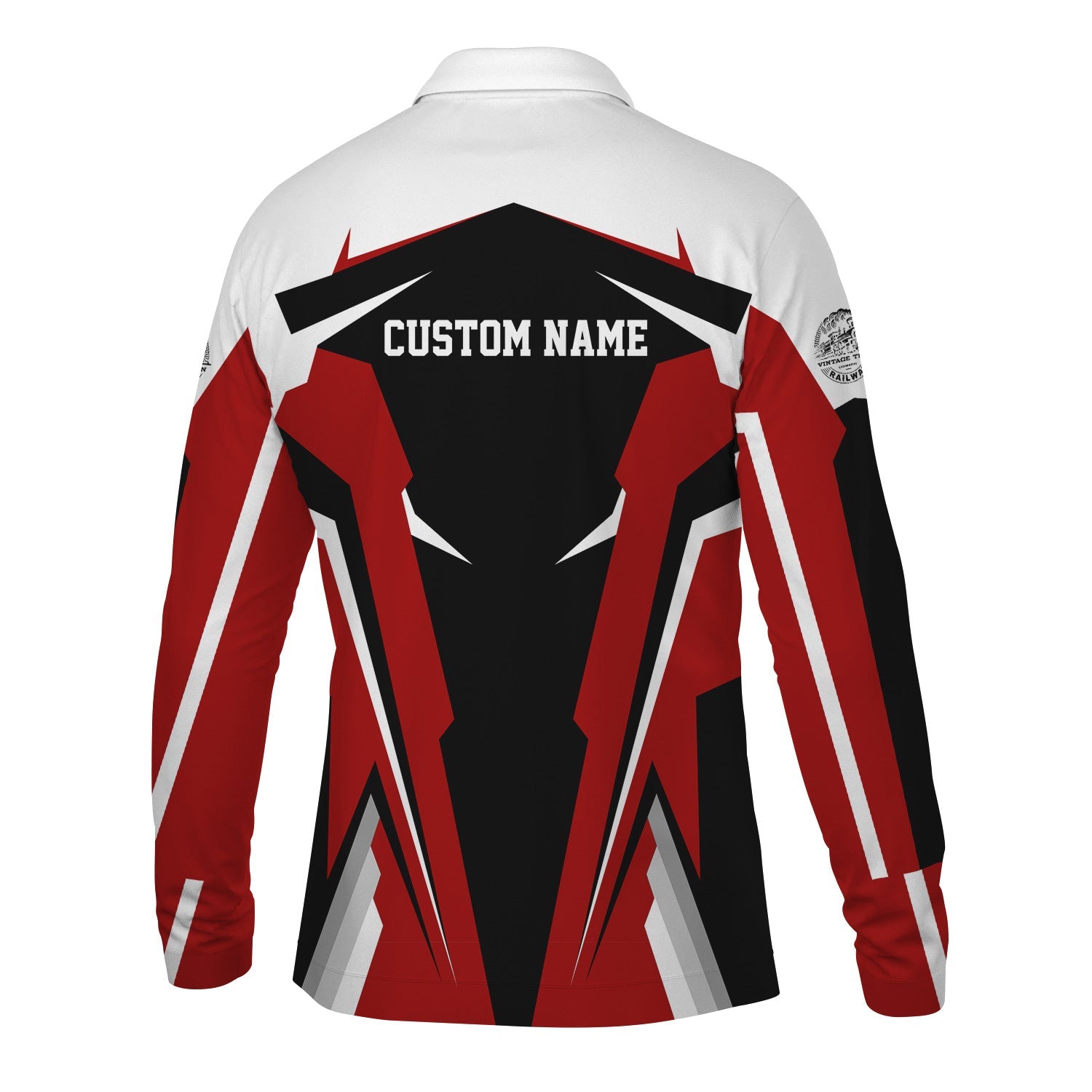 Railspirit Personalized Monon Railroad Long Sleeve Polo Shirt Strong Line Train Long Sleeve Polo Shirt Gift Idea For Train Lover