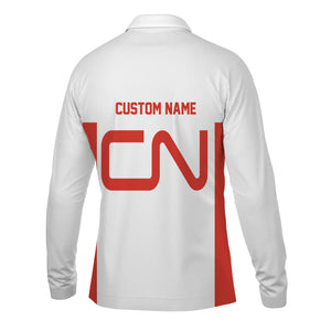 Railspirit Custom Name Canadian National Railroad Long Sleeve Polo Shirt Yes I Need All Those Train Printed Shirt
