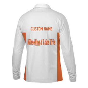 Railspirit Custom Name Wheeling And Lake Erie Railroad Long Sleeve Polo Shirt Yes I Need All Those Train Printed Shirt