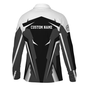 Railspirit Personalized Norfolk Southern Railway Long Sleeve Polo Shirt Strong Line Train Long Sleeve Polo Shirt Gift Idea For Train Lover