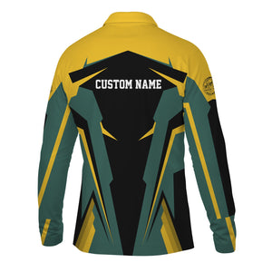 Railspirit Personalized Southern Railway U.S Long Sleeve Polo Shirt SOU Strong Line Train Long Sleeve Polo Shirt Gift Idea For Train Lover