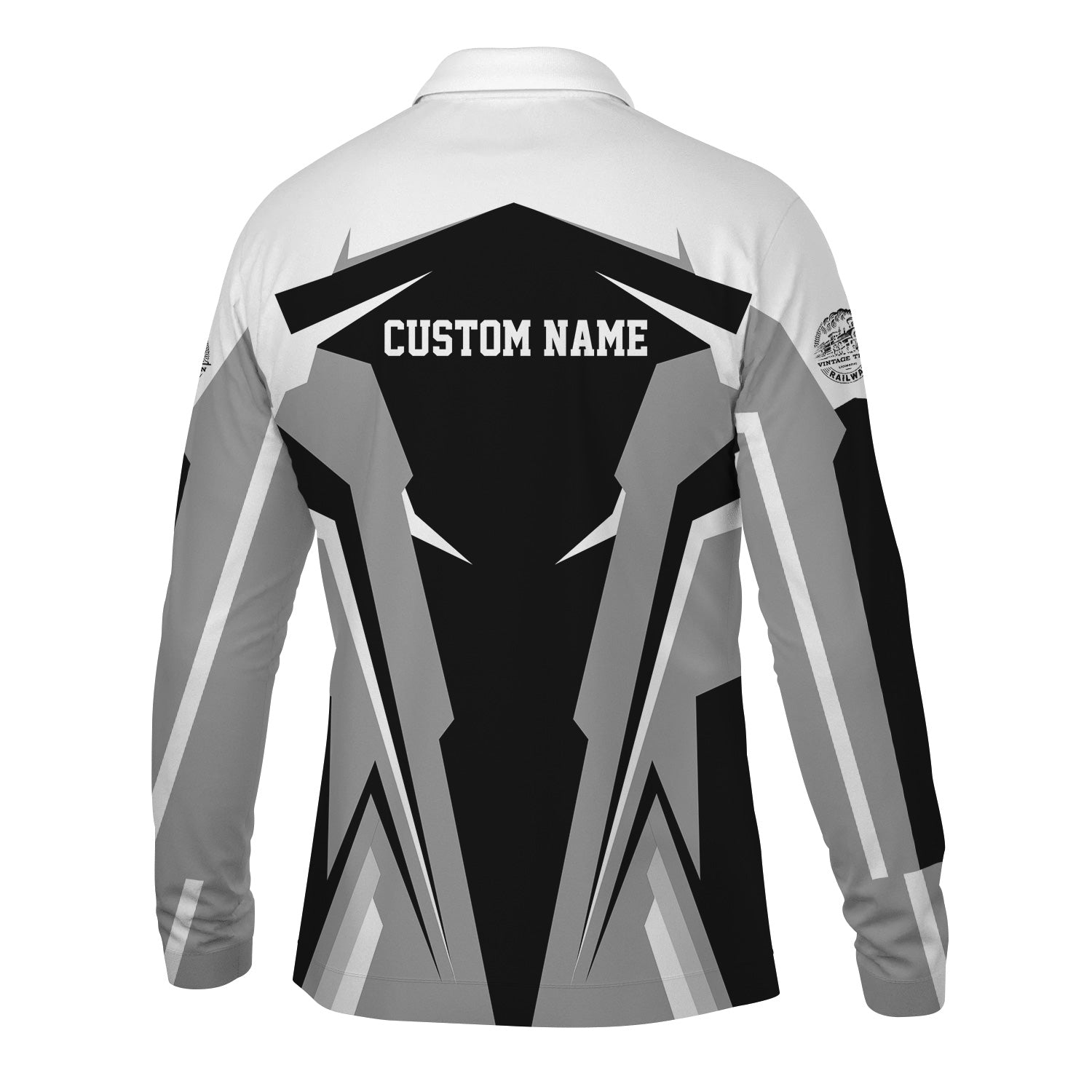 Railspirit Personalized Union Electric Railway Long Sleeve Polo Shirt Strong Line Train Long Sleeve Polo Shirt Gift Idea For Train Lover