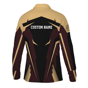 Railspirit Personalized London, Midland and Scottish Railway Long Sleeve Polo Shirt Strong Line Train Long Sleeve Polo Shirt Gift Idea For Train Lover