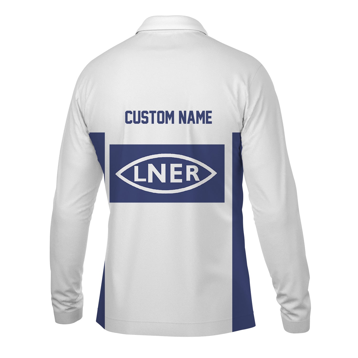Railspirit Custom Name London and North Eastern Railway Long Sleeve Polo Shirt Yes I Need All Those Train Printed Shirt