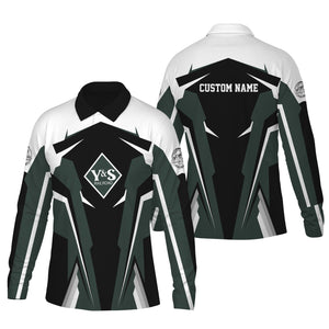 Railspirit Personalized Youngstown & Southern Railroad Long Sleeve Polo Shirt Strong Line Train Long Sleeve Polo Shirt Gift Idea For Train Lover