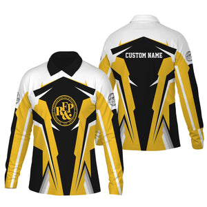 Railspirit Personalized Richmond, Fredericksburg And Potomac Railroad Long Sleeve Polo Shirt Strong Line Train Long Sleeve Polo Shirt Gift Idea For Train Lover