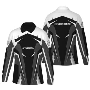 Railspirit Personalized Norfolk Southern Railway Long Sleeve Polo Shirt Strong Line Train Long Sleeve Polo Shirt Gift Idea For Train Lover