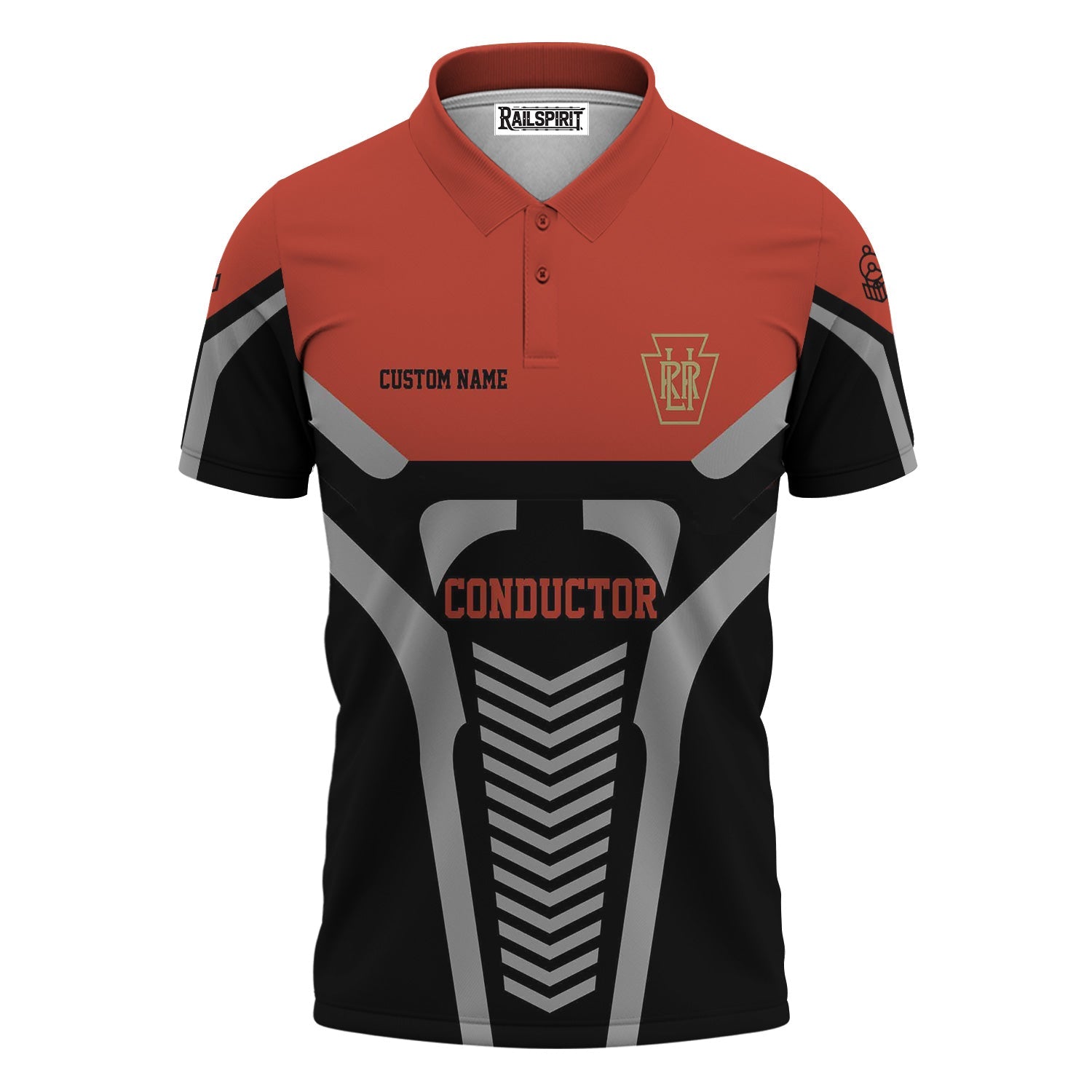 Railspirit Personalized Long Island Railroad Polo Shirt Track-Inspired with Custom Job Position Train Shirt