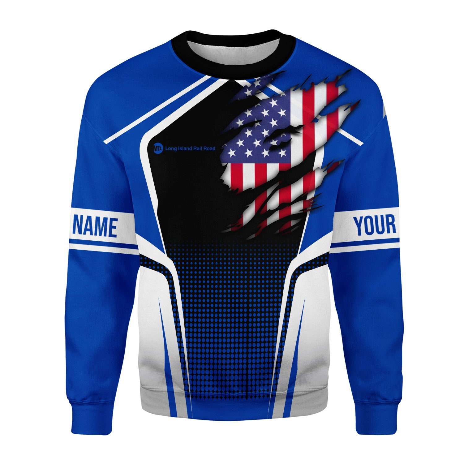 Railspirit Personalized Long Island Railroad Sweatshirt American Eagle Vintage Train Shirt