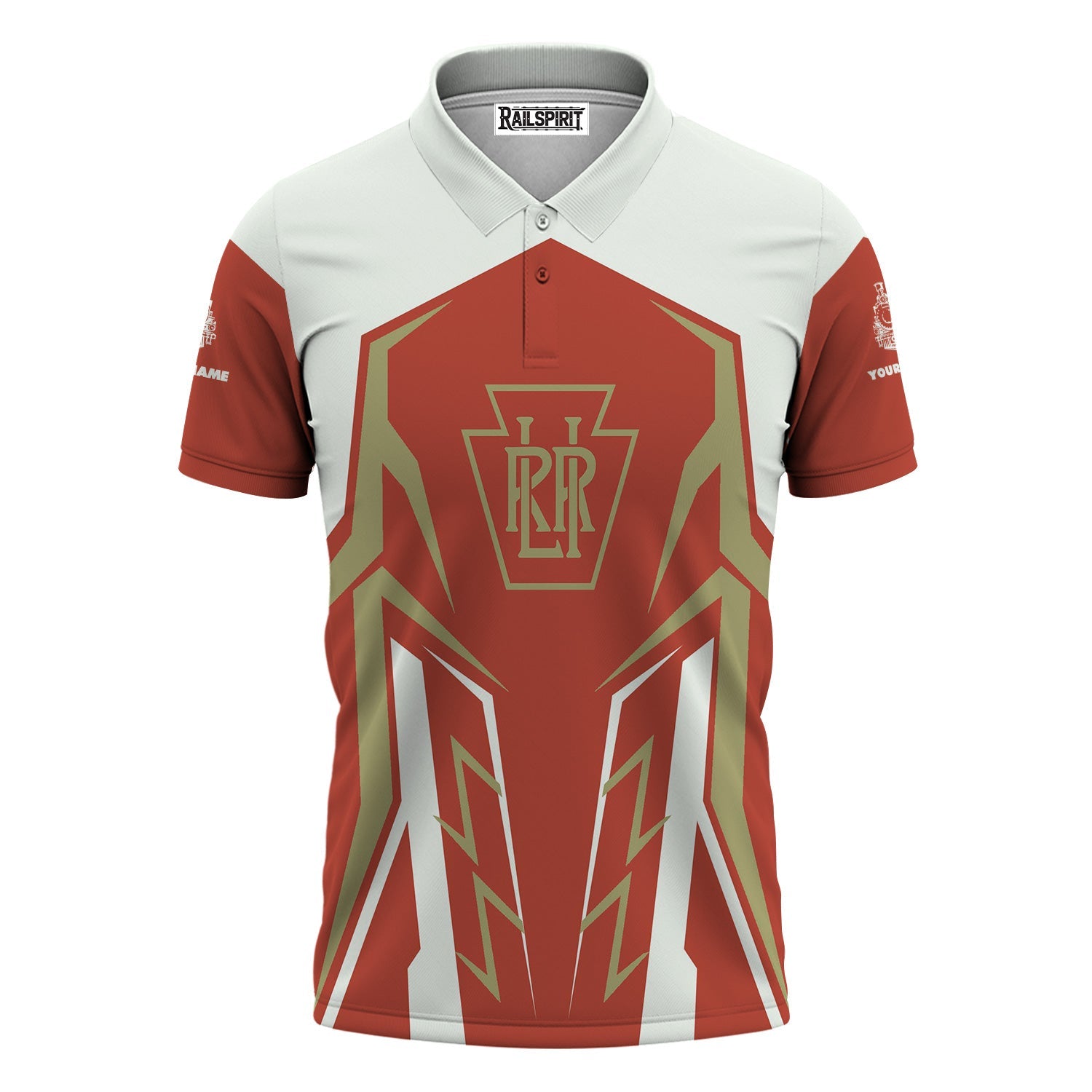 Railspirit Personalized Long Island Railroad Polo Shirt Futuristic Design with Custom Job Train Shirt