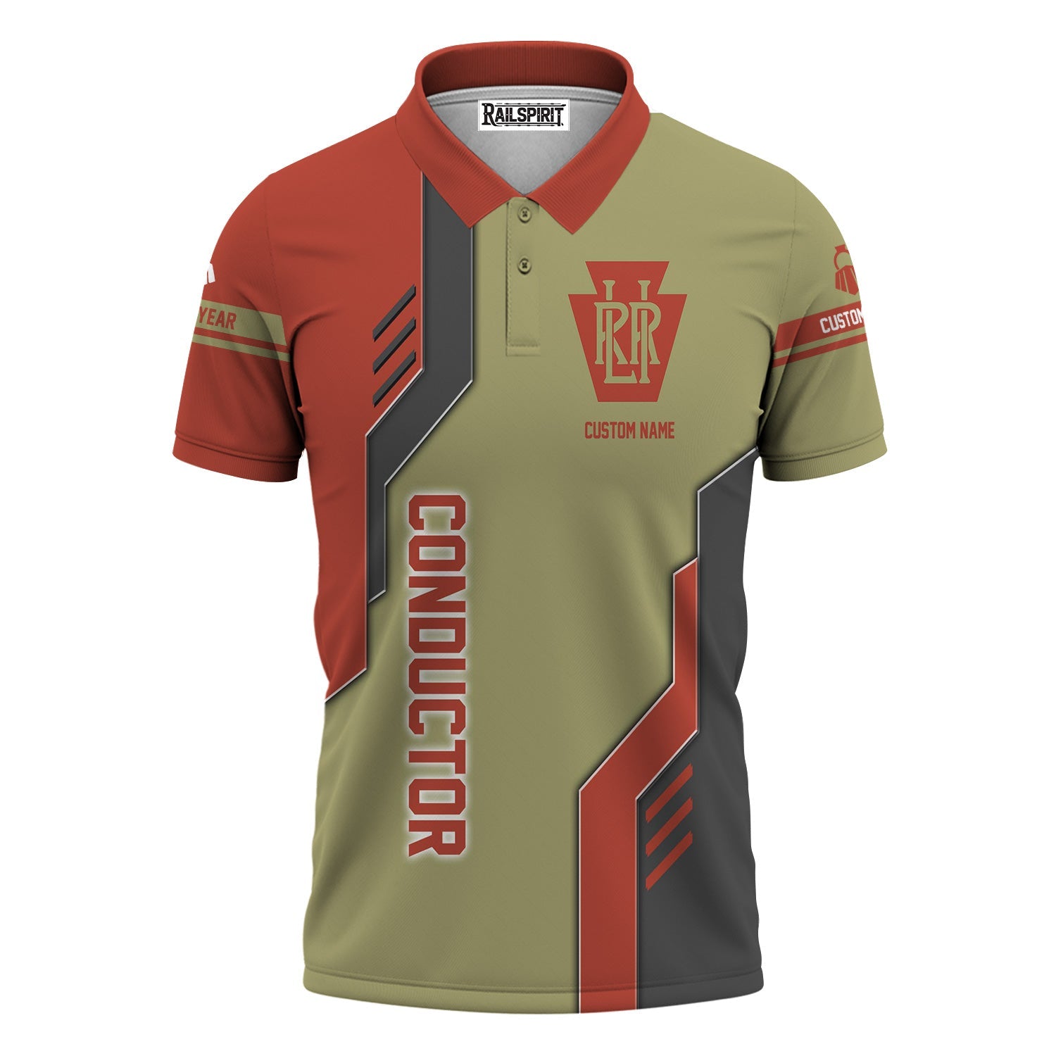 Railspirit Personalized Long Island Railroad Polo Shirt Unique Railway Style with Custom Job Train Shirt