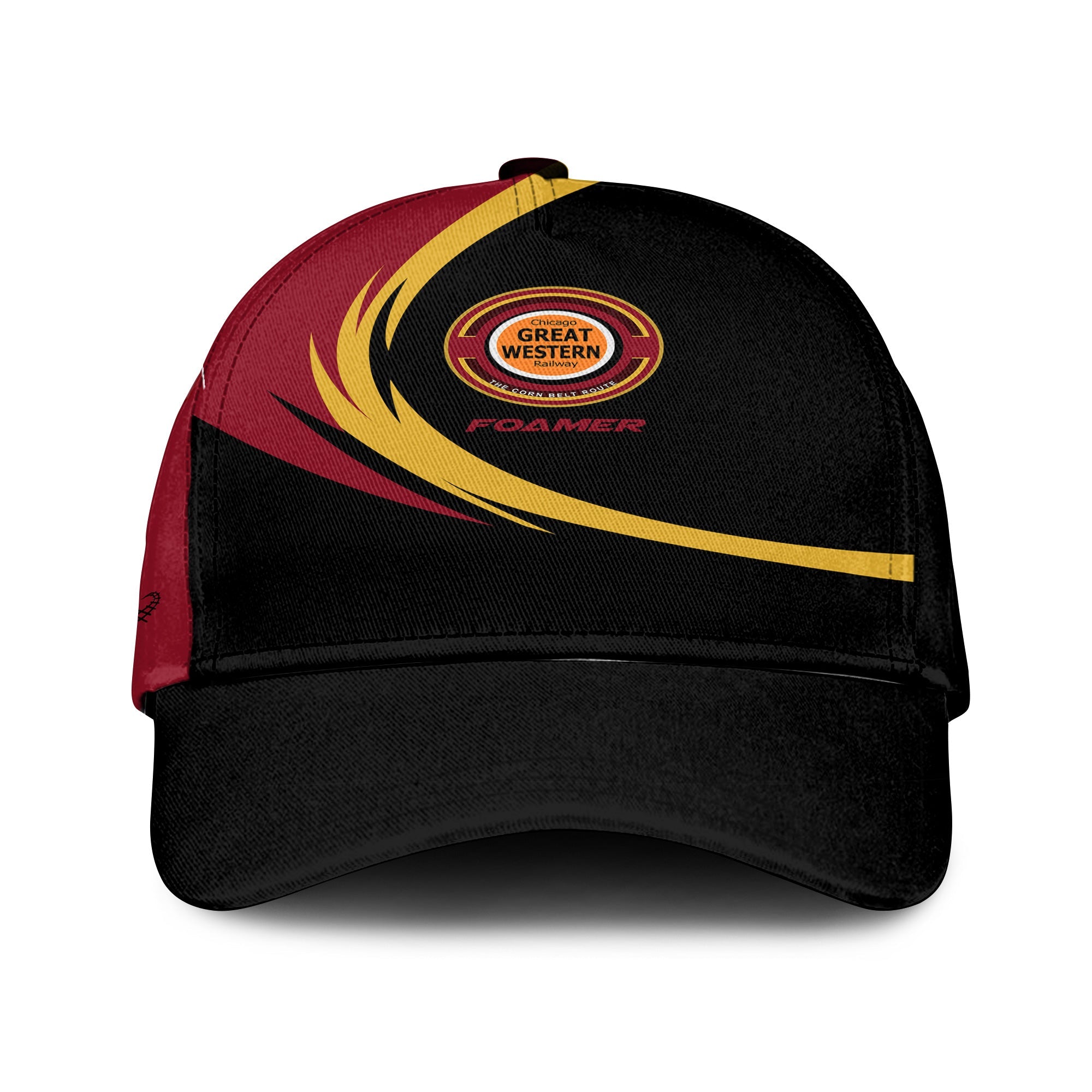 Railspirit Chicago Great Western Railroad Classic Cap Unique Graphic Style Cap For Train Enthusiasts