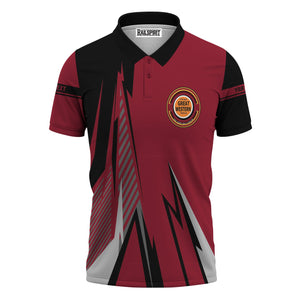 Railspirit Personalized Chicago Great Western Railroad Polo Shirt Lightning-Inspired Railway Style Shirt For Train Lovers