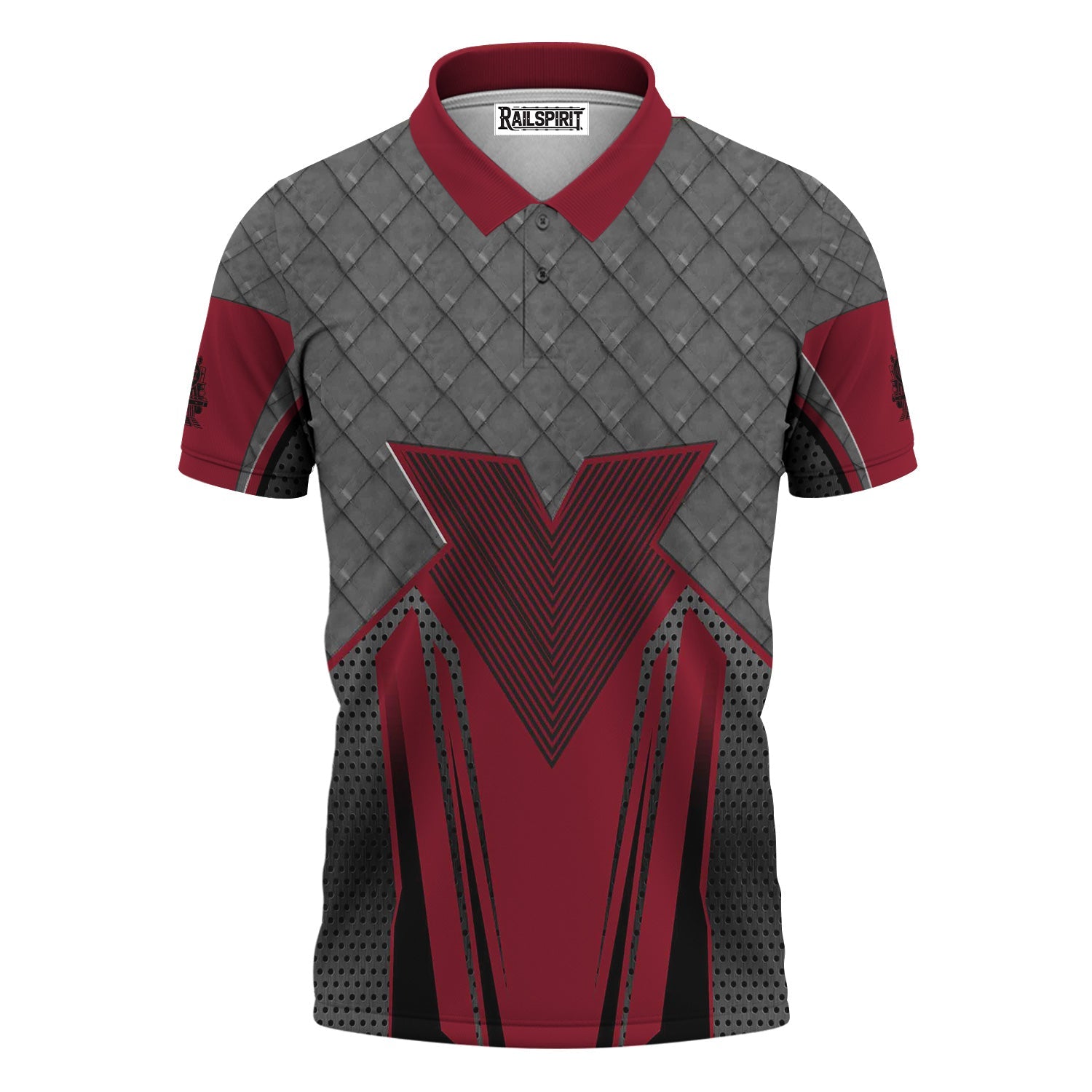 Railspirit Personalized Chicago Great Western Railroad Polo Shirt Rugged Steel Vibes Train Shirt All Over Print