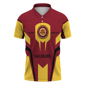 Railspirit Personalized Chicago Great Western Railroad Polo Shirt Custom Year Railroader Shirt Gift Idea For Train Lover