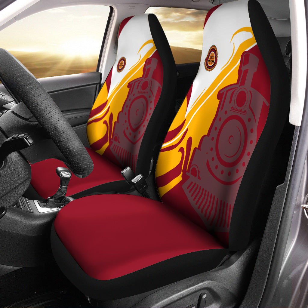 Railspirit Chicago Great Western Railroad Car Seat Cover Flame-Inspired Style Seat Cover Gift Idea For Train Lovers