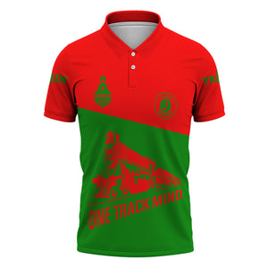 Railspirit Personalized Elgin Joliet And Eastern Railroad Polo Shirt One Track Mind Unisex Train Shirt Gift Idea For Train Lover