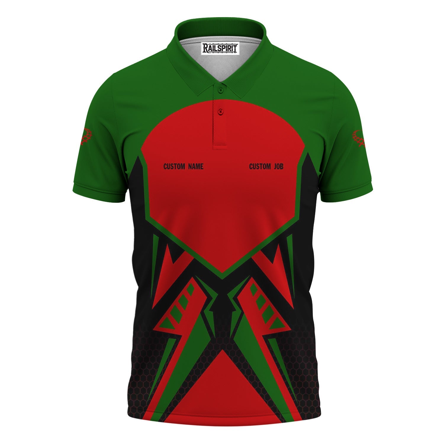 Railspirit Personalized Elgin Joliet And Eastern Railroad Polo Shirt Vibriant Style with Custom Position Train Shirt