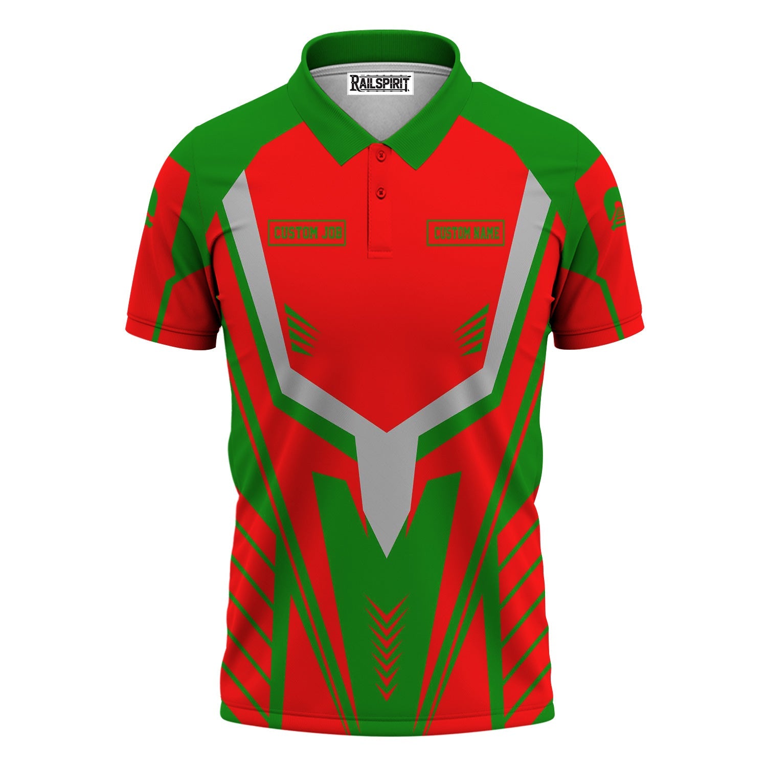 Railspirit Personalized Elgin Joliet And Eastern Railroad Polo Shirt Workwear-Inspired with Custom Position Train Shirt