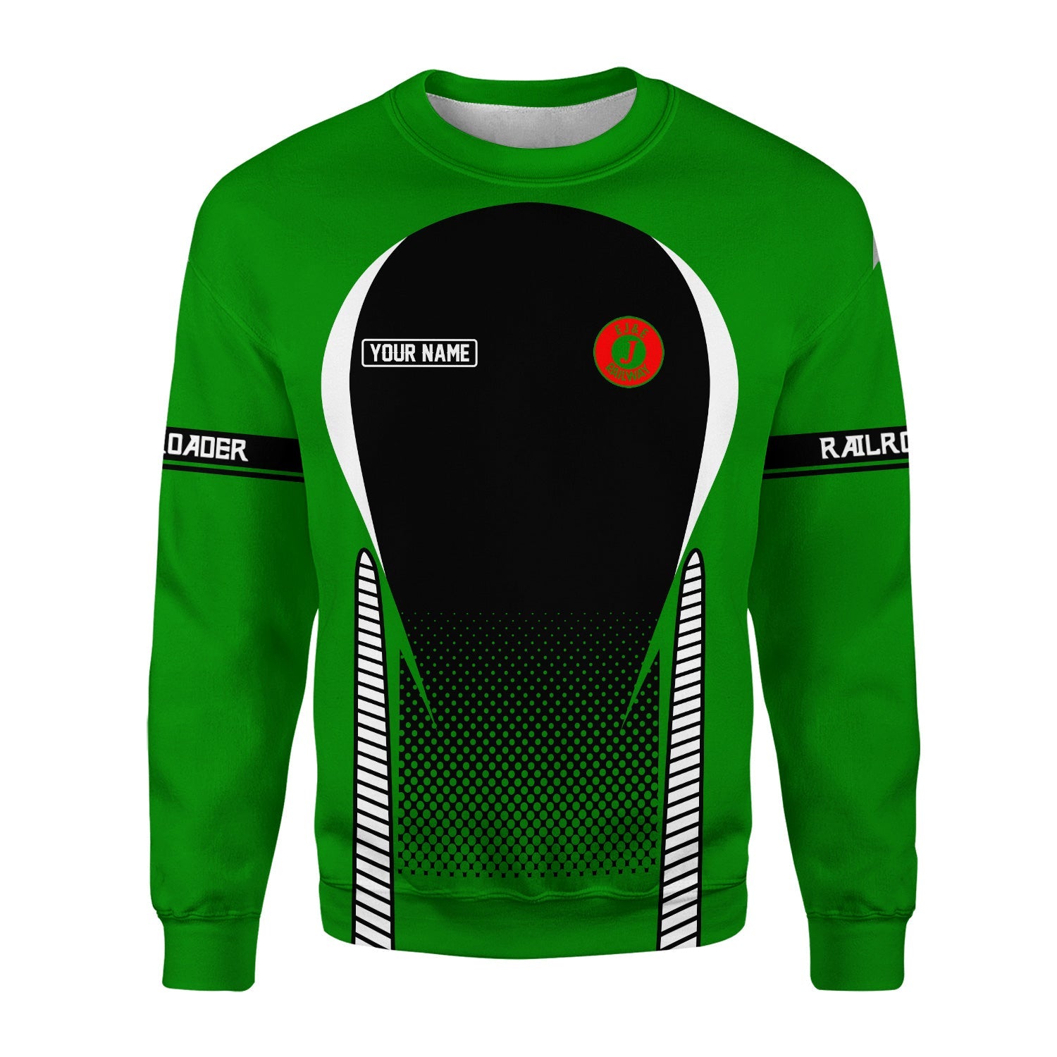 Railspirit Personalized Elgin Joliet And Eastern Railroad Sweatshirt Stress Is Caused By Not Having Enough Trains Shirt All Over Print Shirt