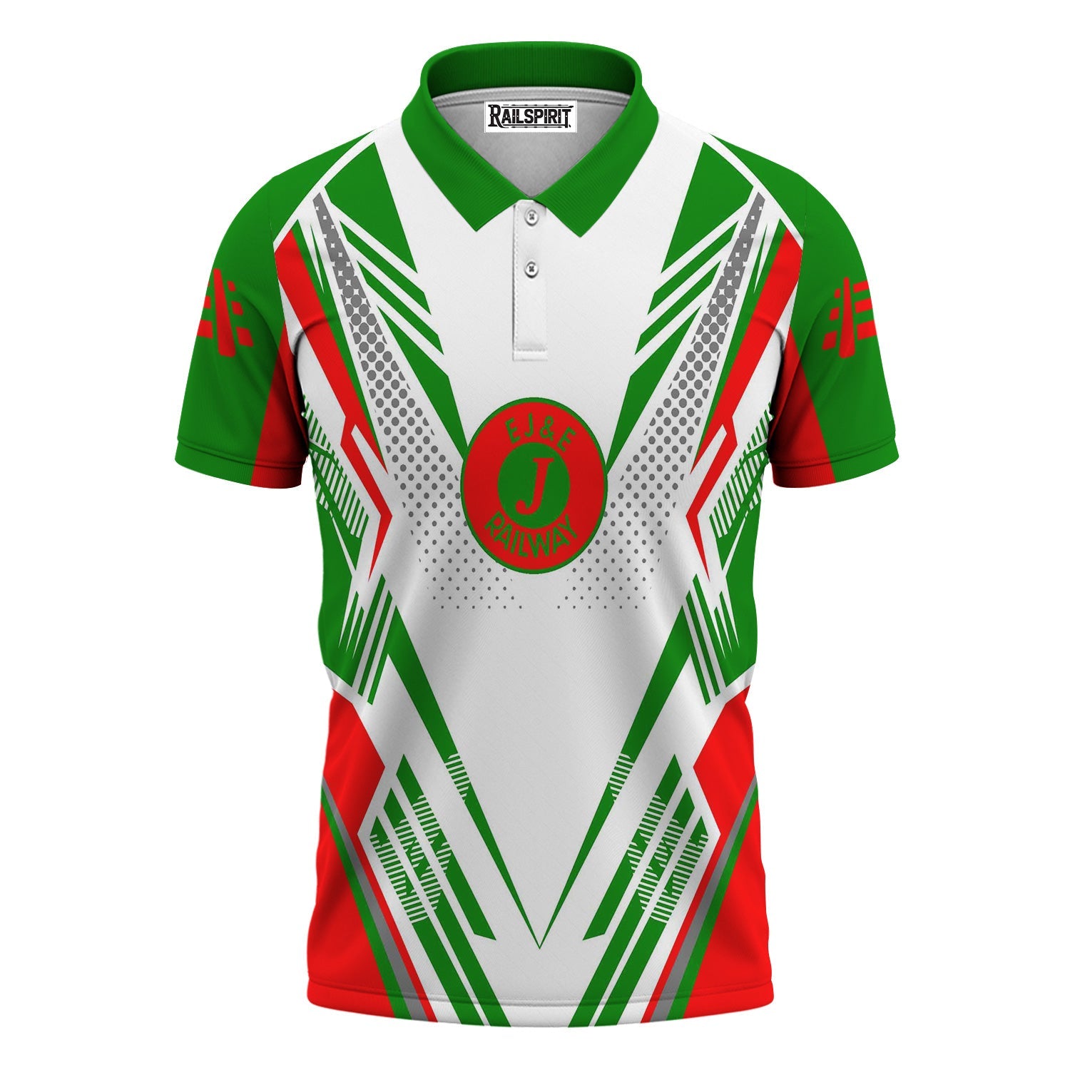 Railspirit Personalized Elgin Joliet And Eastern Railroad Polo Shirt Railroad Tribute Design Train Shirt for Train Lovers