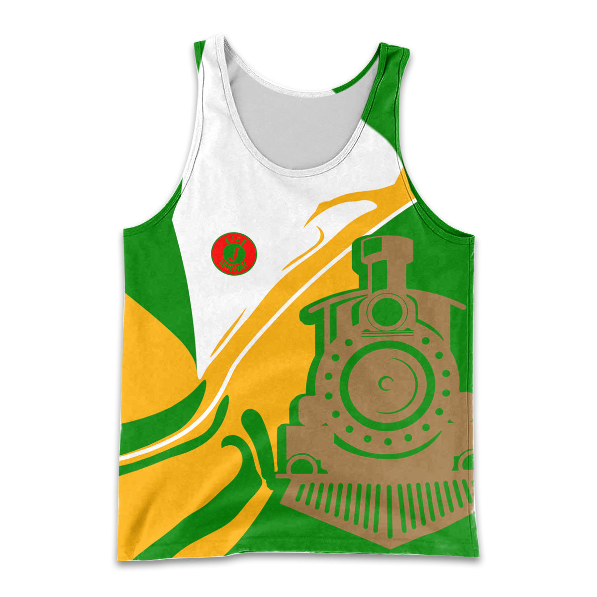 Railspirit Personalized Elgin Joliet And Eastern Railroad Men Tank Top Flame-Inspired Style Shirt Gift Idea For Train Lovers