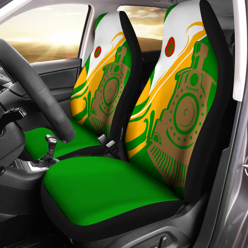 Railspirit Elgin Joliet And Eastern Railroad Car Seat Cover Flame-Inspired Style Seat Cover Gift Idea For Train Lovers