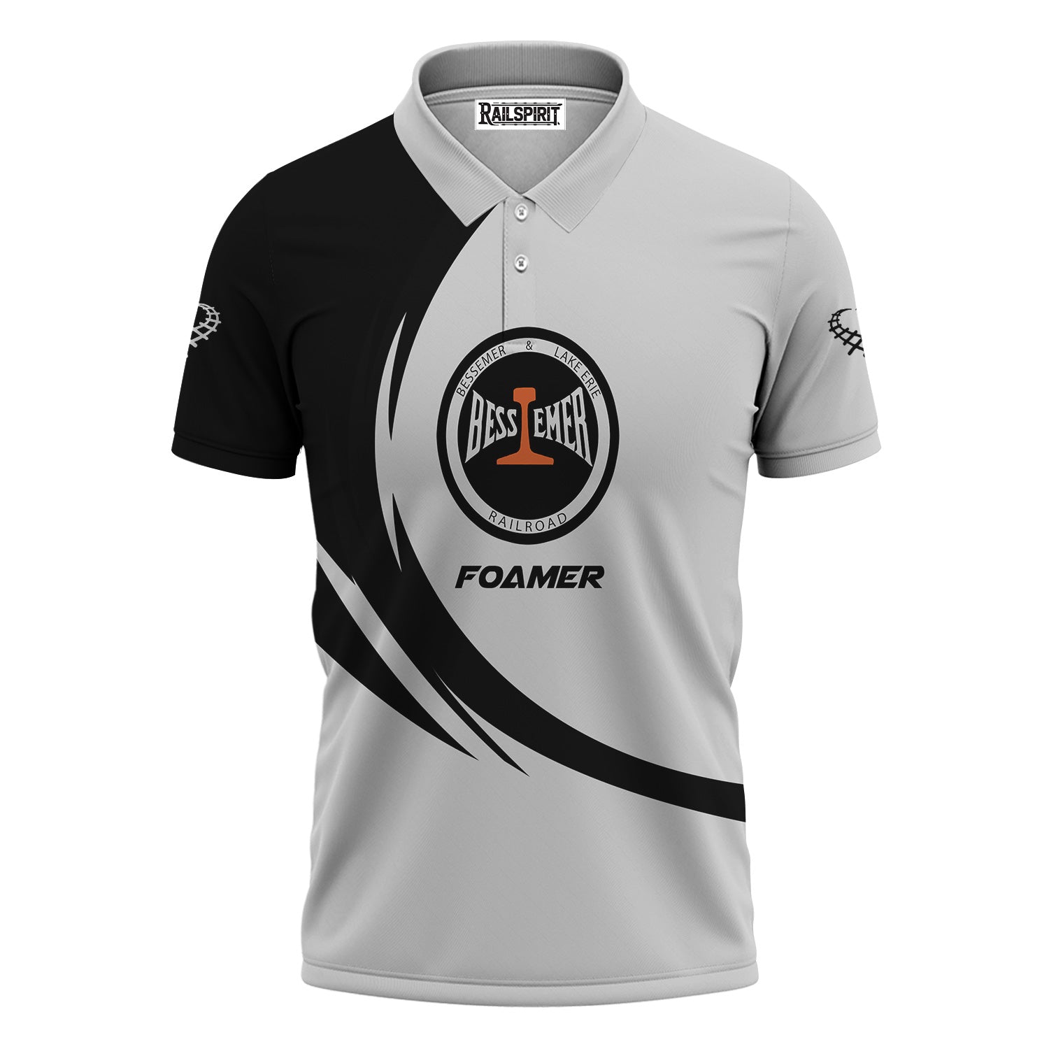 Railspirit Personalized Bessemer And Lake Erie Railroad Polo Shirt Unique Graphic Style Shirt For Train Enthusiasts