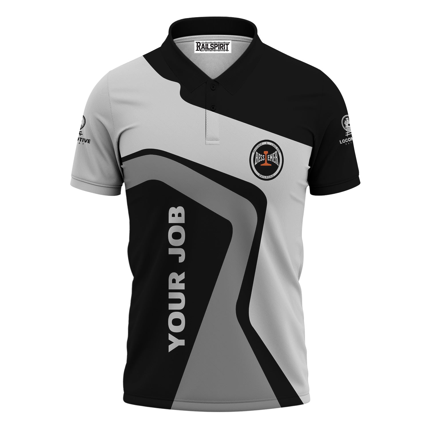 Railspirit Personalized Bessemer And Lake Erie Railroad Polo Shirt Unique Design with Custom Job Position Train Shirt