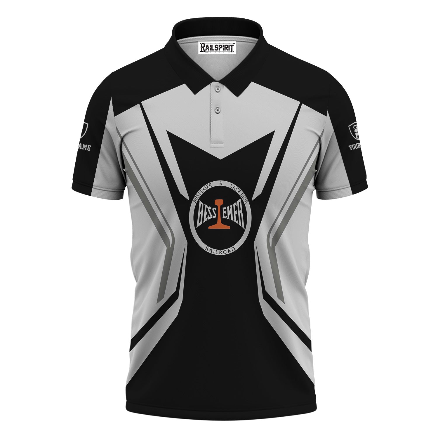 Railspirit Personalized Bessemer And Lake Erie Railroad Polo Shirt Unique Style with Custom Job Train Shirt