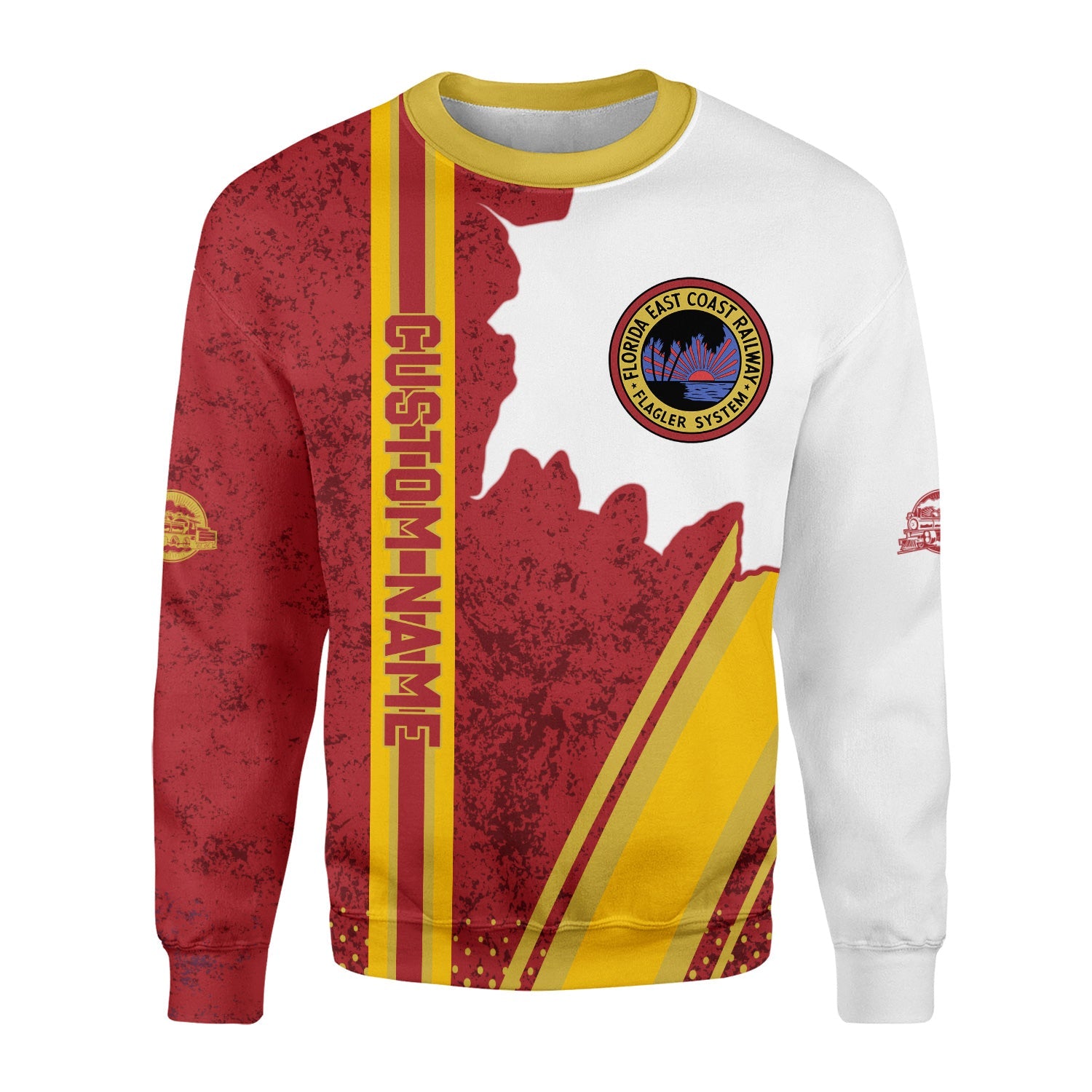 Railspirit Personalized Florida East Coast Railway Sweatshirt All Over Printed Unisex Shirt