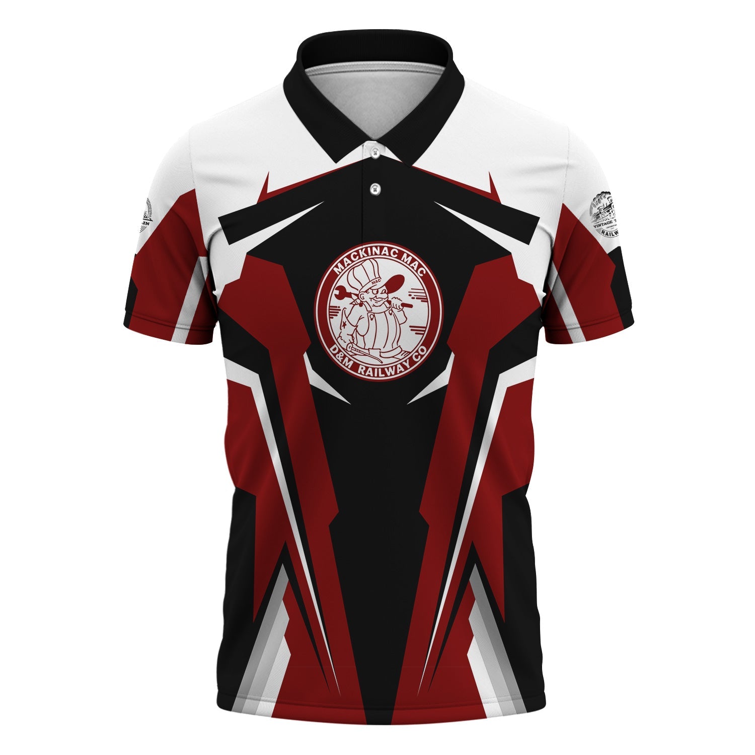 Railspirit Personalized Detroit & Mackinac Railroad Polo Shirt Strong Line Style Train Unisex Shirt All Over Print