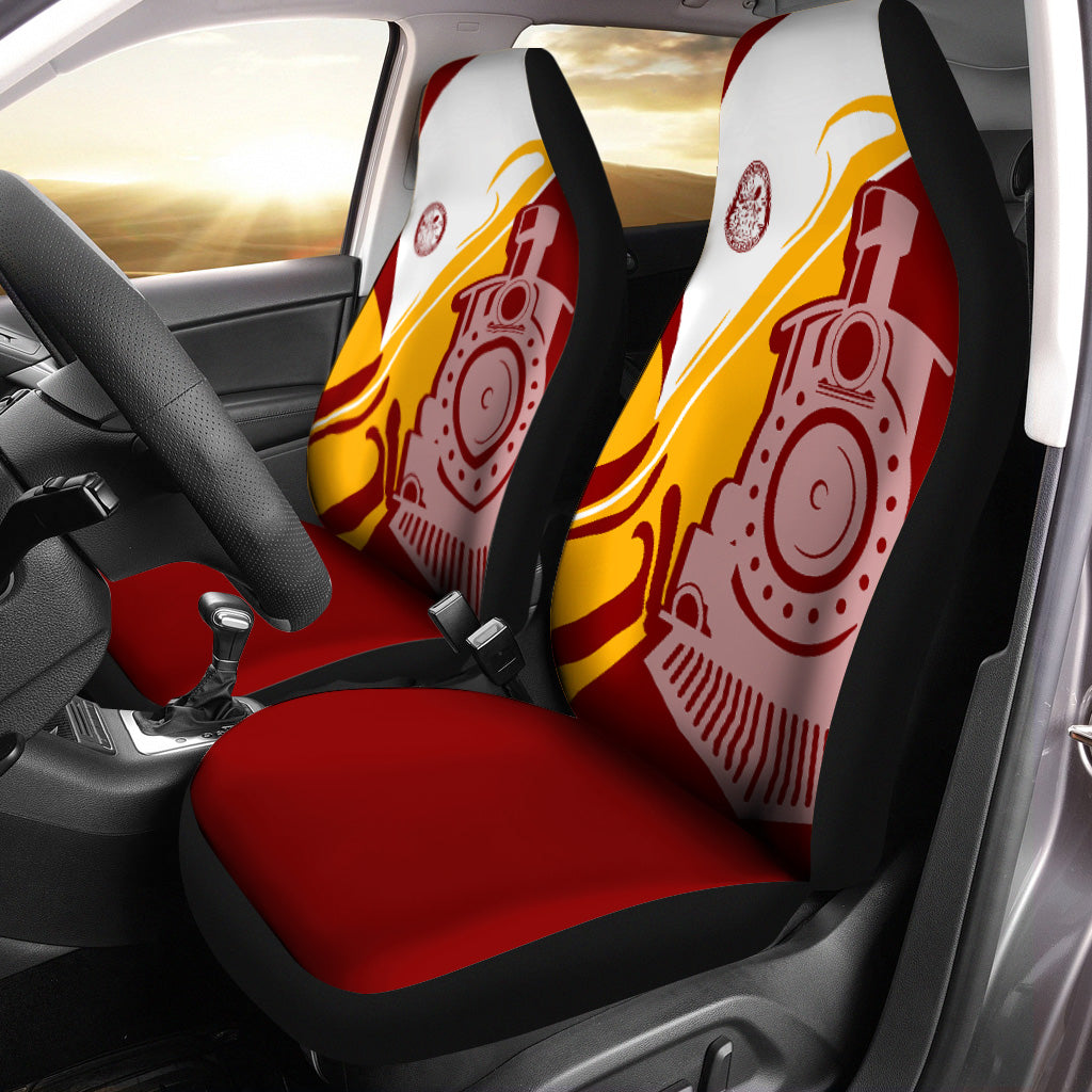 Railspirit Detroit & Mackinac Railroad Car Seat Cover Flame-Inspired Style Seat Cover Gift Idea For Train Lovers