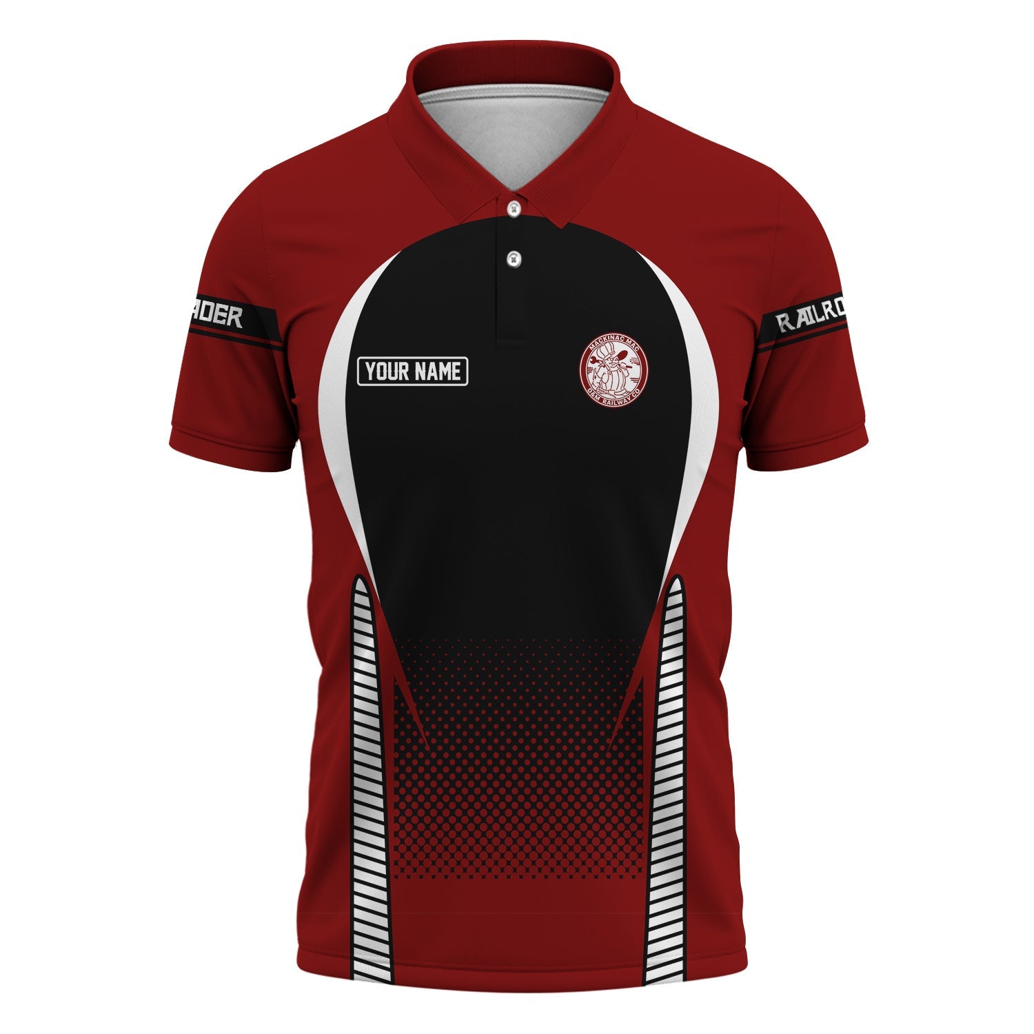 Railspirit Personalized Detroit & Mackinac Railroad Polo Shirt Stress Is Caused By Not Having Enough Trains Shirt All Over Print