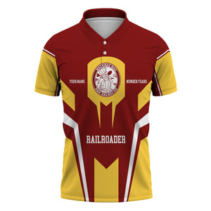 Railspirit Personalized Detroit & Mackinac Railroad Polo Shirt Custom Year Railroader Shirt Gift Idea For Train Lover