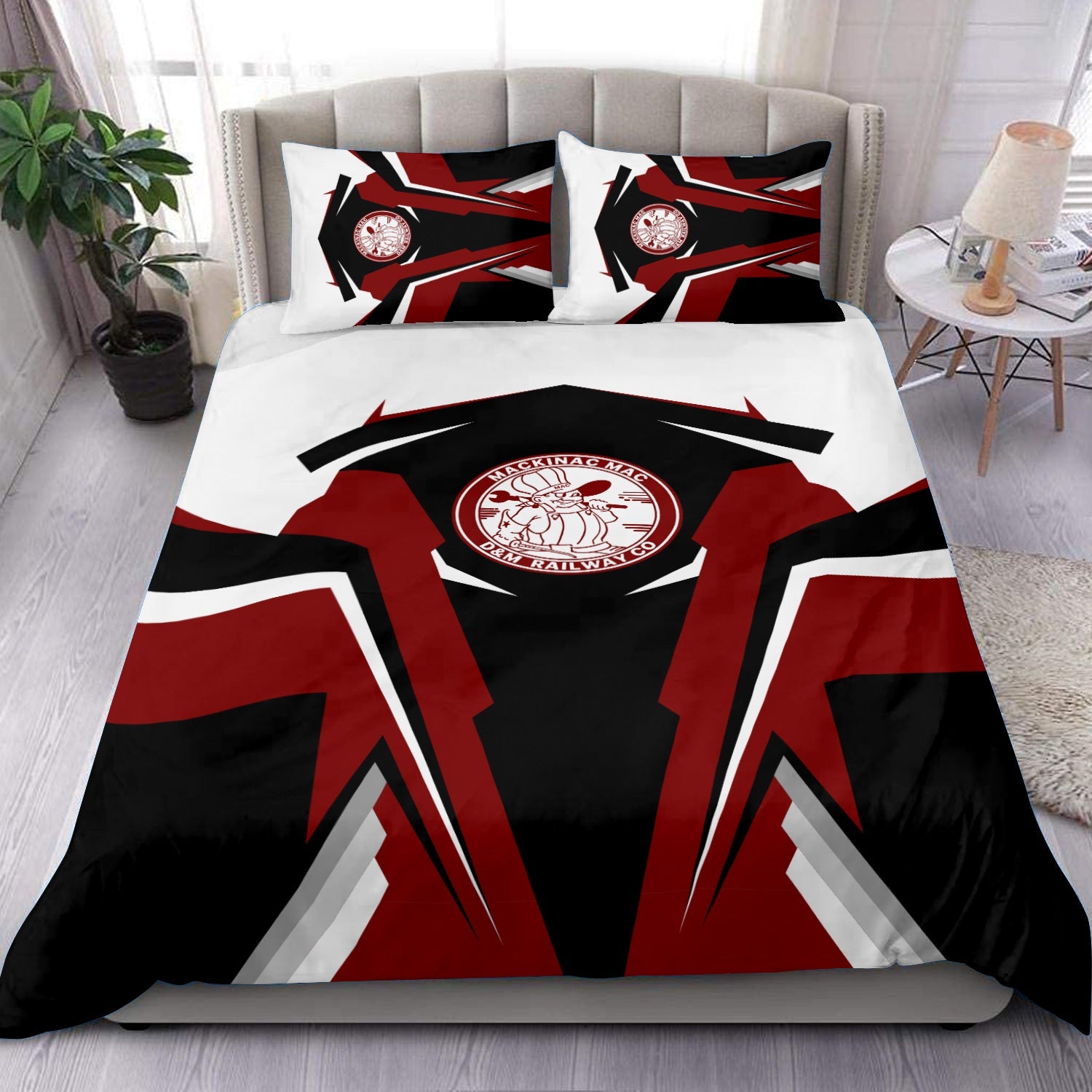 Railspirit Detroit & Mackinac Railroad Bedding Set Strong Line Style Bedding Set All Over Print