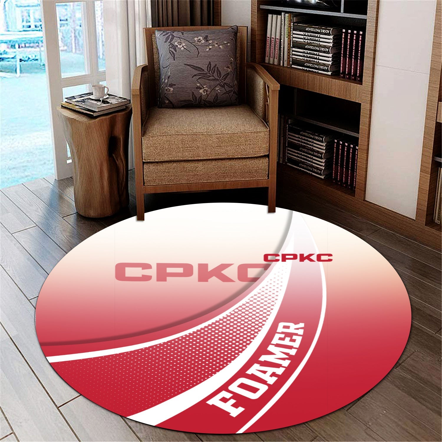 Railspirit Canadian Pacific Kansas City Round Mat Railway-Themed Style CPKC Mat Gift Idea For Trainspotter