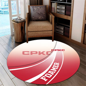 Railspirit Canadian Pacific Kansas City Round Mat Railway-Themed Style CPKC Mat Gift Idea For Trainspotter