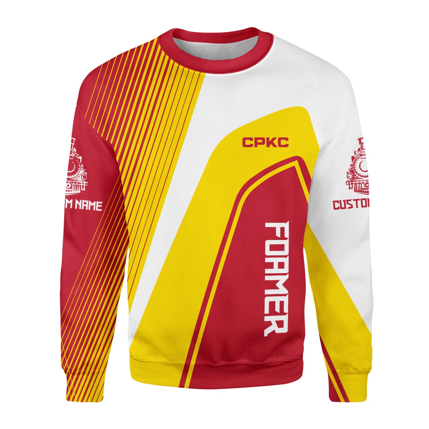 Railspirit Personalized Canadian Pacific Kansas City Sweatshirt Vibrant Striking Style CPKC Shirt For Rail Enthusiasts