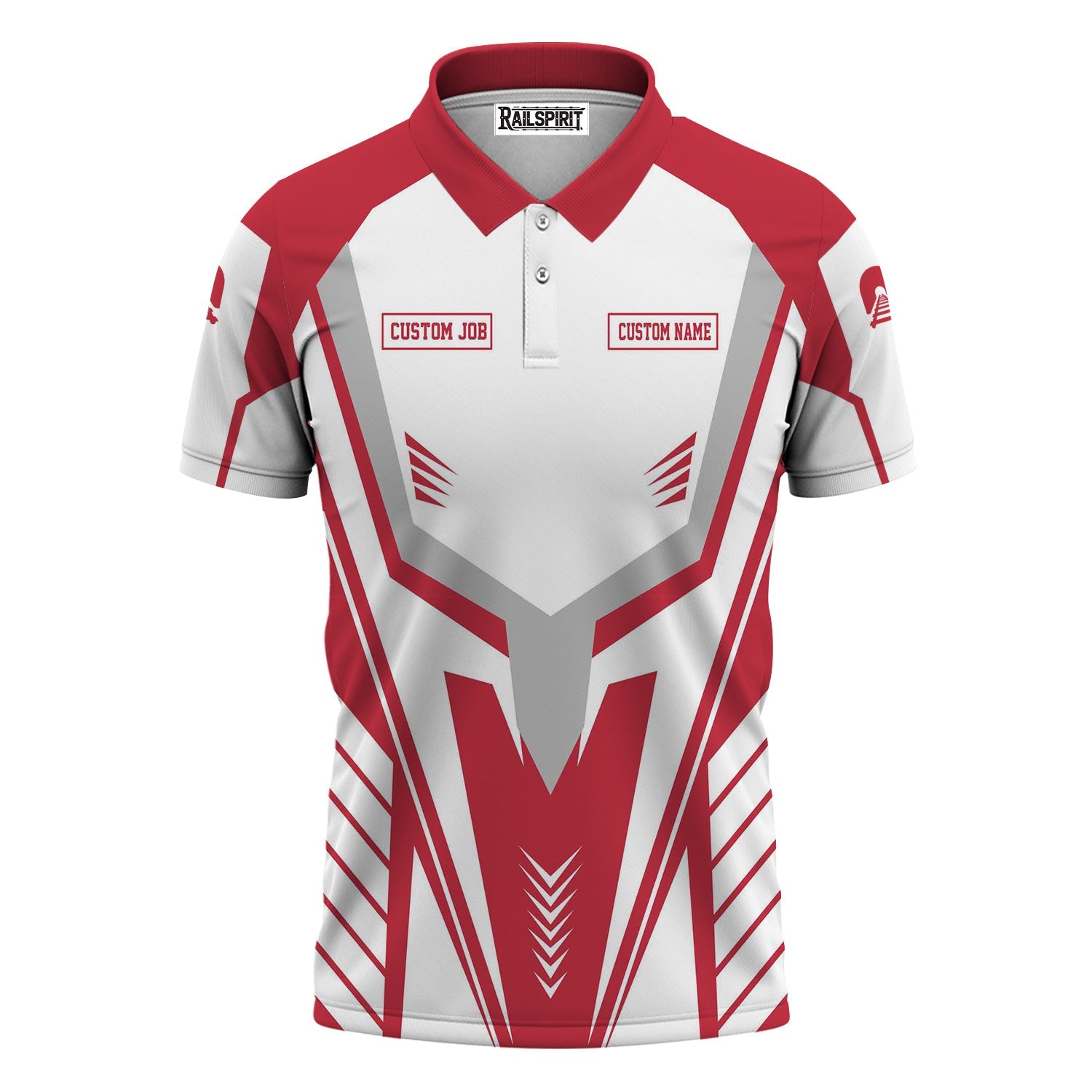 Railspirit Personalized Canadian Pacific Kansas City Polo Shirt Workwear-Inspired with Custom Position CPKC Train Shirt