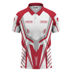 Railspirit Personalized Canadian Pacific Kansas City Polo Shirt Workwear-Inspired with Custom Position CPKC Train Shirt