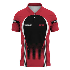 Railspirit Personalized Canadian Pacific Kansas City Polo Shirt Stress Is Caused By Not Having Enough Trains CPKC Shirt All Over Print