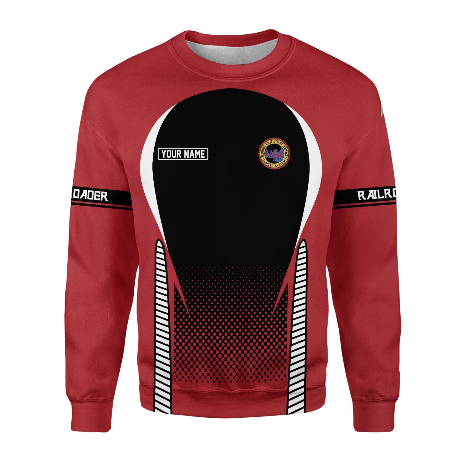 Railspirit Personalized Florida East Coast Railway Sweatshirt Stress Is Caused By Not Having Enough Trains Shirt All Over Print Shirt