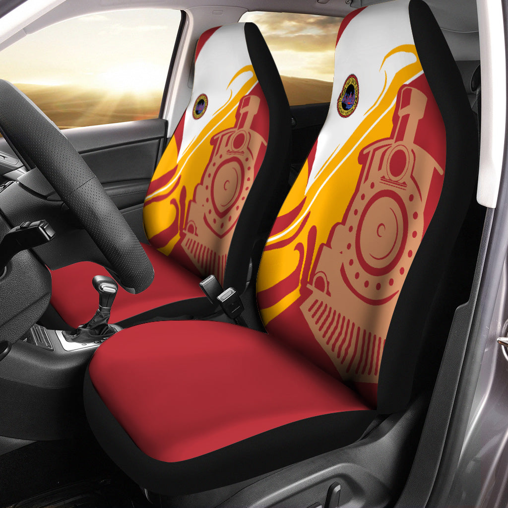 Railspirit Florida East Coast Railway Car Seat Cover Flame-Inspired Style Seat Cover Gift Idea For Train Lovers