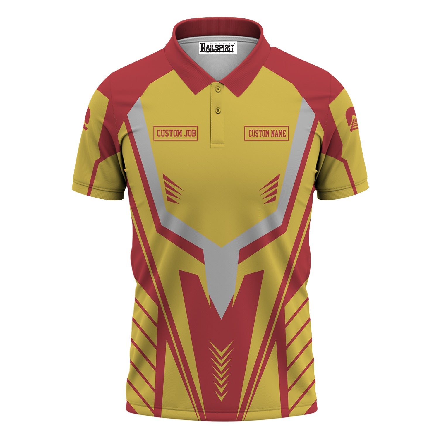 Railspirit Personalized Florida East Coast Railway Polo Shirt Workwear-Inspired with Custom Position Train Shirt