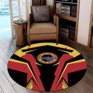 Railspirit Florida East Coast Railway Round Mat Strong Line Style Rug All Over Print