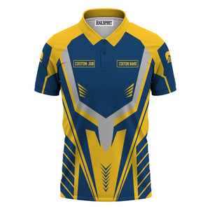 Railspirit Personalized Alaska Railroad Polo Shirt Workwear-Inspired with Custom Position Train Shirt