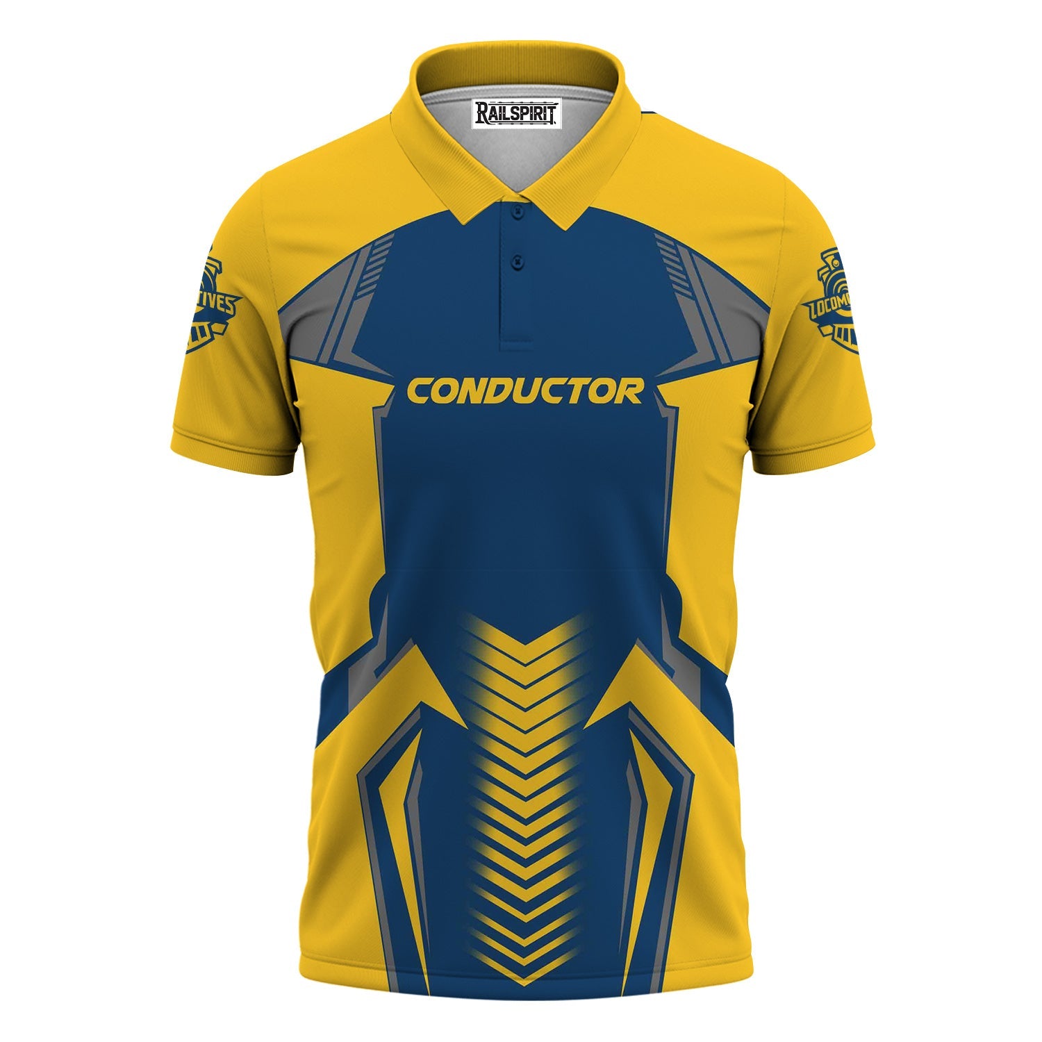 Railspirit Personalized Alaska Railroad Polo Shirt Standout Style with Custom Position Train Shirt